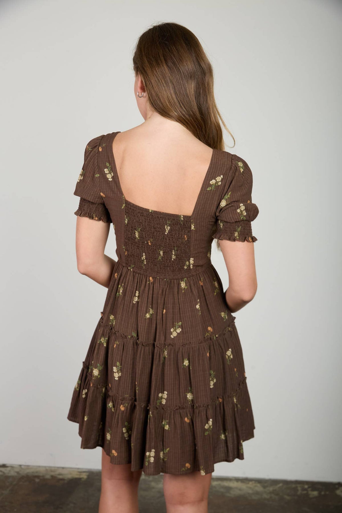 Rustic Retreat Square Neck Dress
