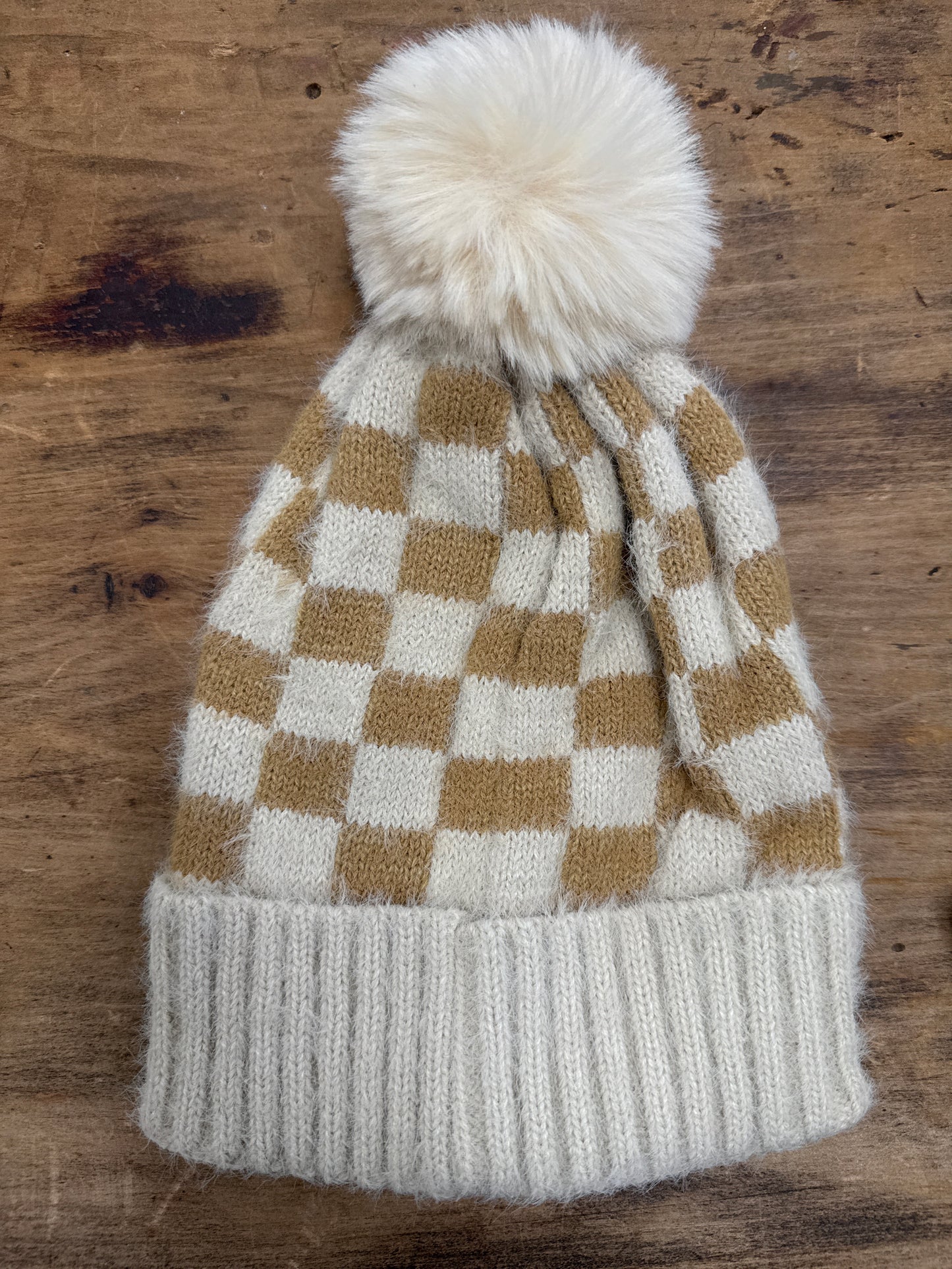 Checked In For Warmth Beanie (2 Colors)