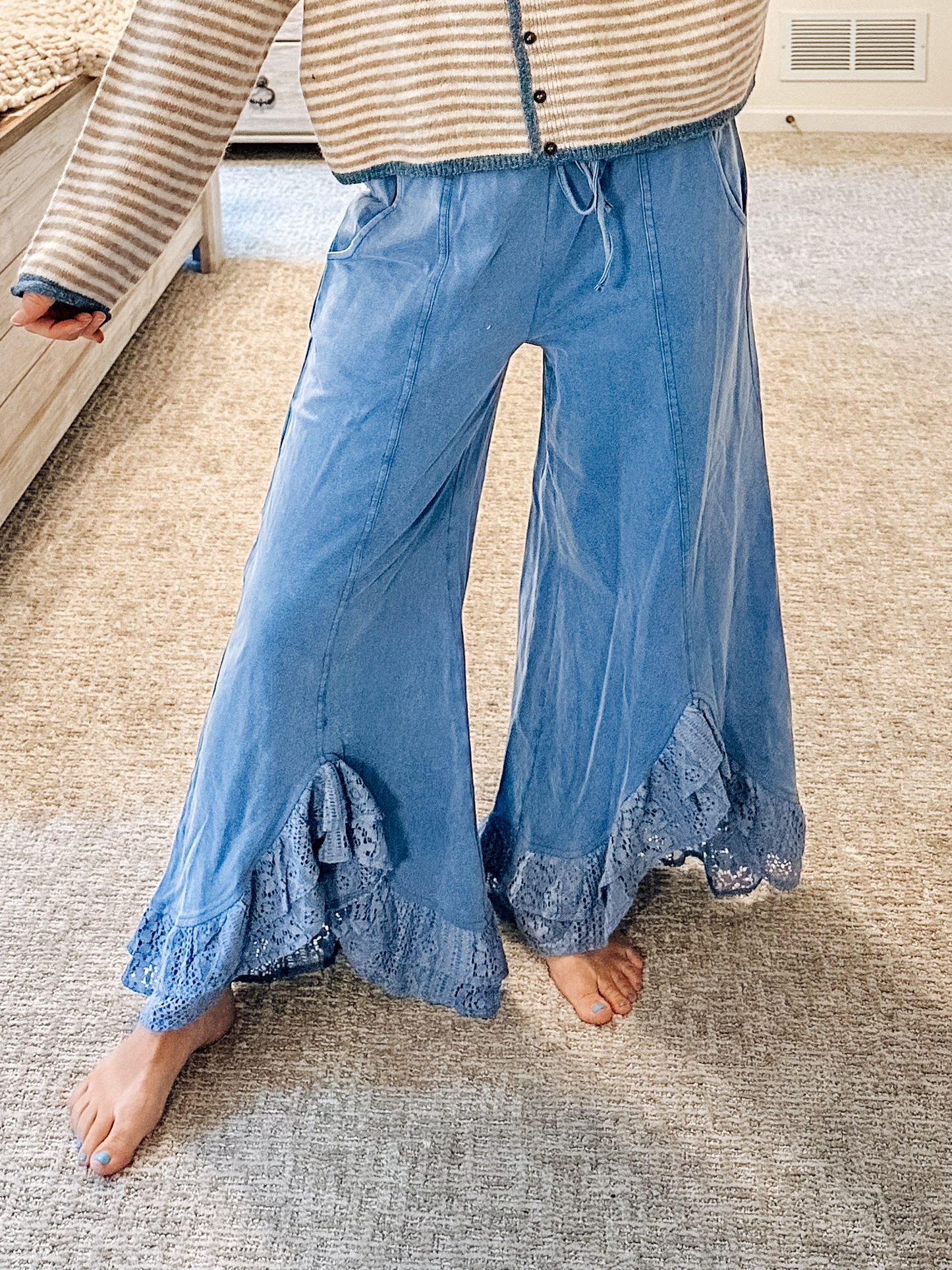 The Lace & Leisure Elastic Waist Pants