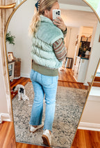 The Northern Pines Sherpa Puff Vest (2 colors)