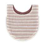 Violet Floral Cotton Baby Bib (3 Colors)