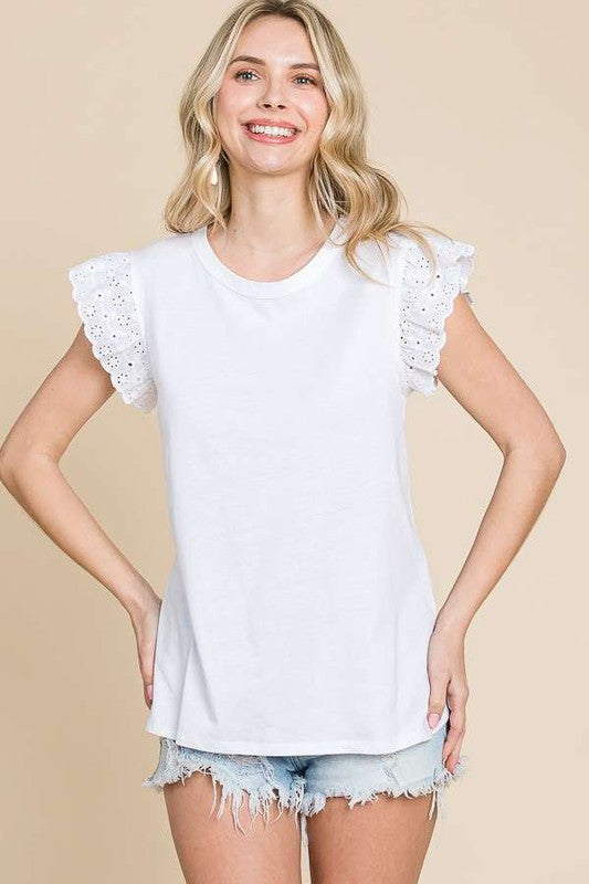 Touch Of Lace Top (S-Xl)