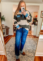 On Repeat Mid Rise Straight Cuff Denim