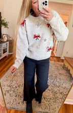 Candy Cane Holiday Sweater