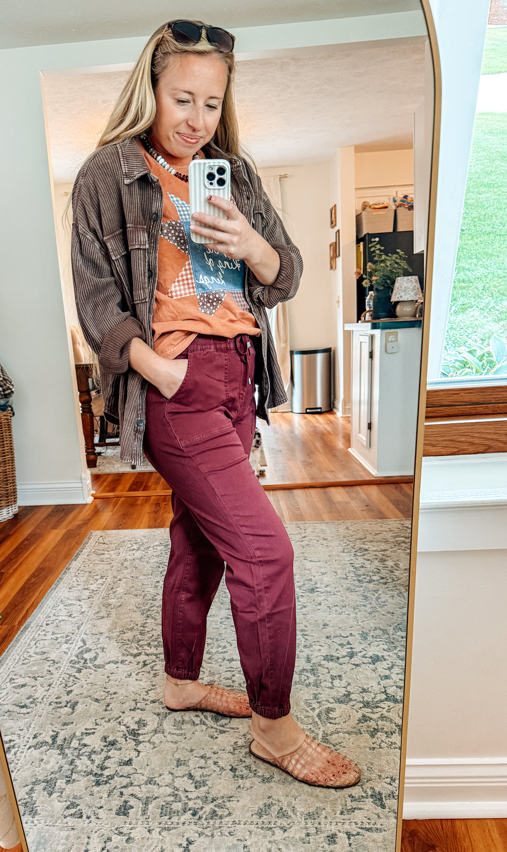 Petal Soft High Rise Jogger-Wine (S-XL)
