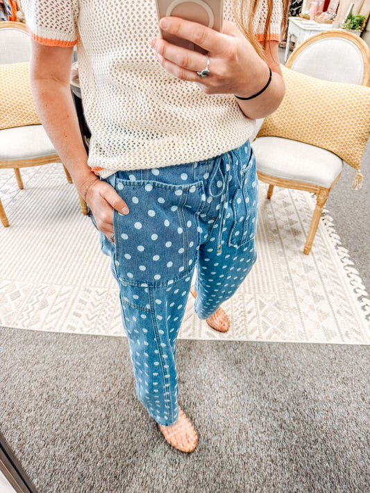 Spotted in Style Denim Bottoms (S-XL)