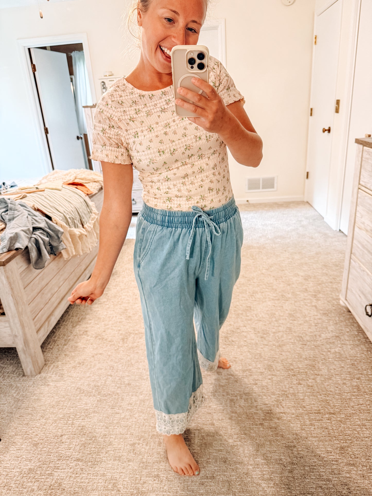 Layer Me Lovely Mesh Top-Blush