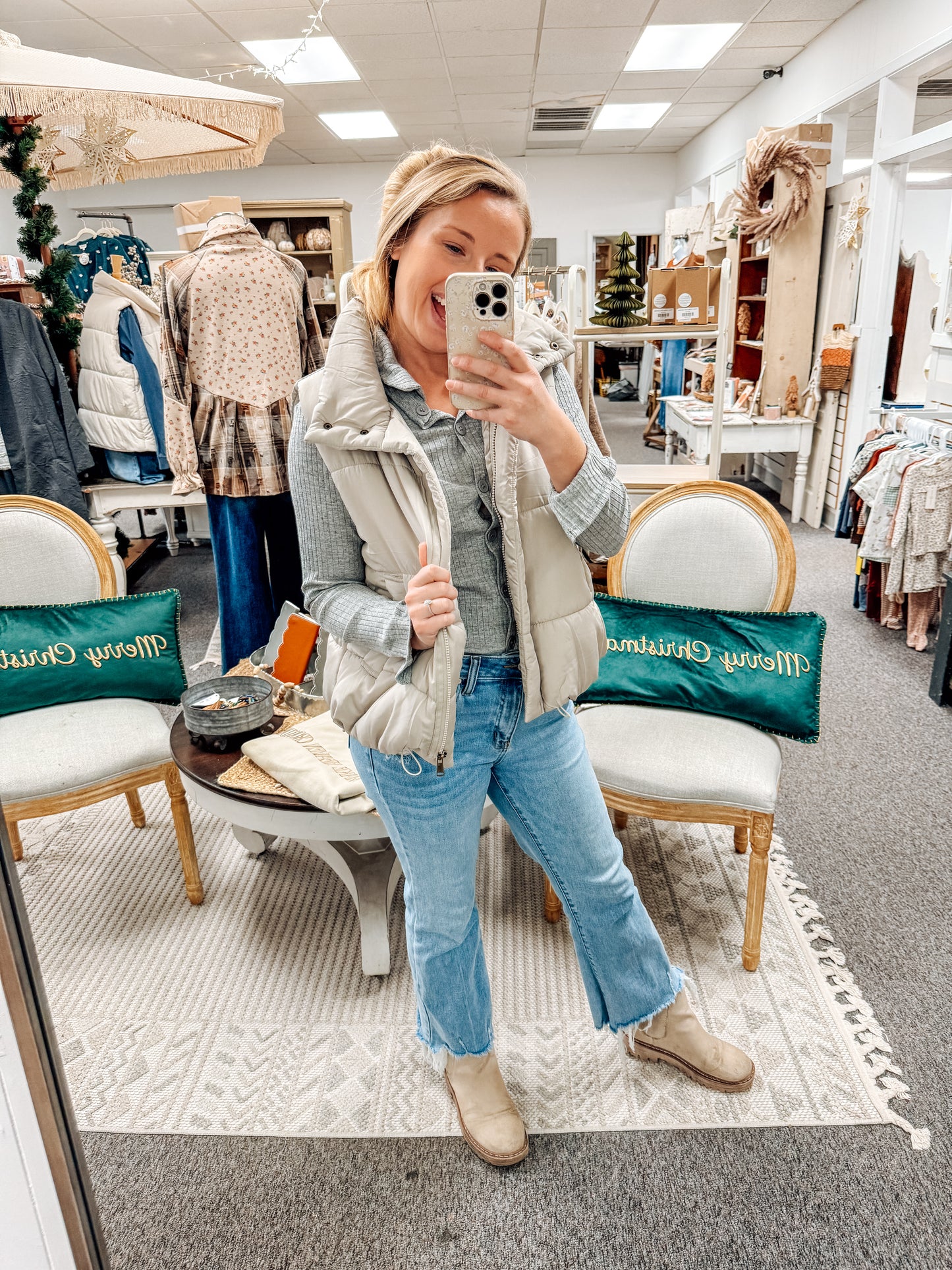 Grey Skies Button Up (S-XL)