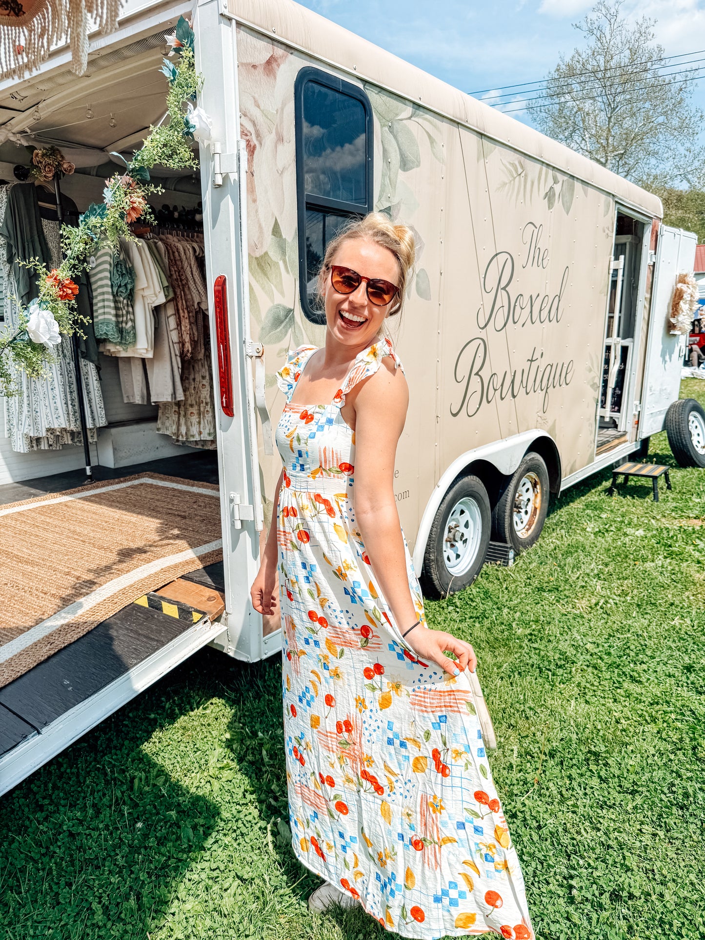 Headed to a Picnic Midi Dress (S-3X)
