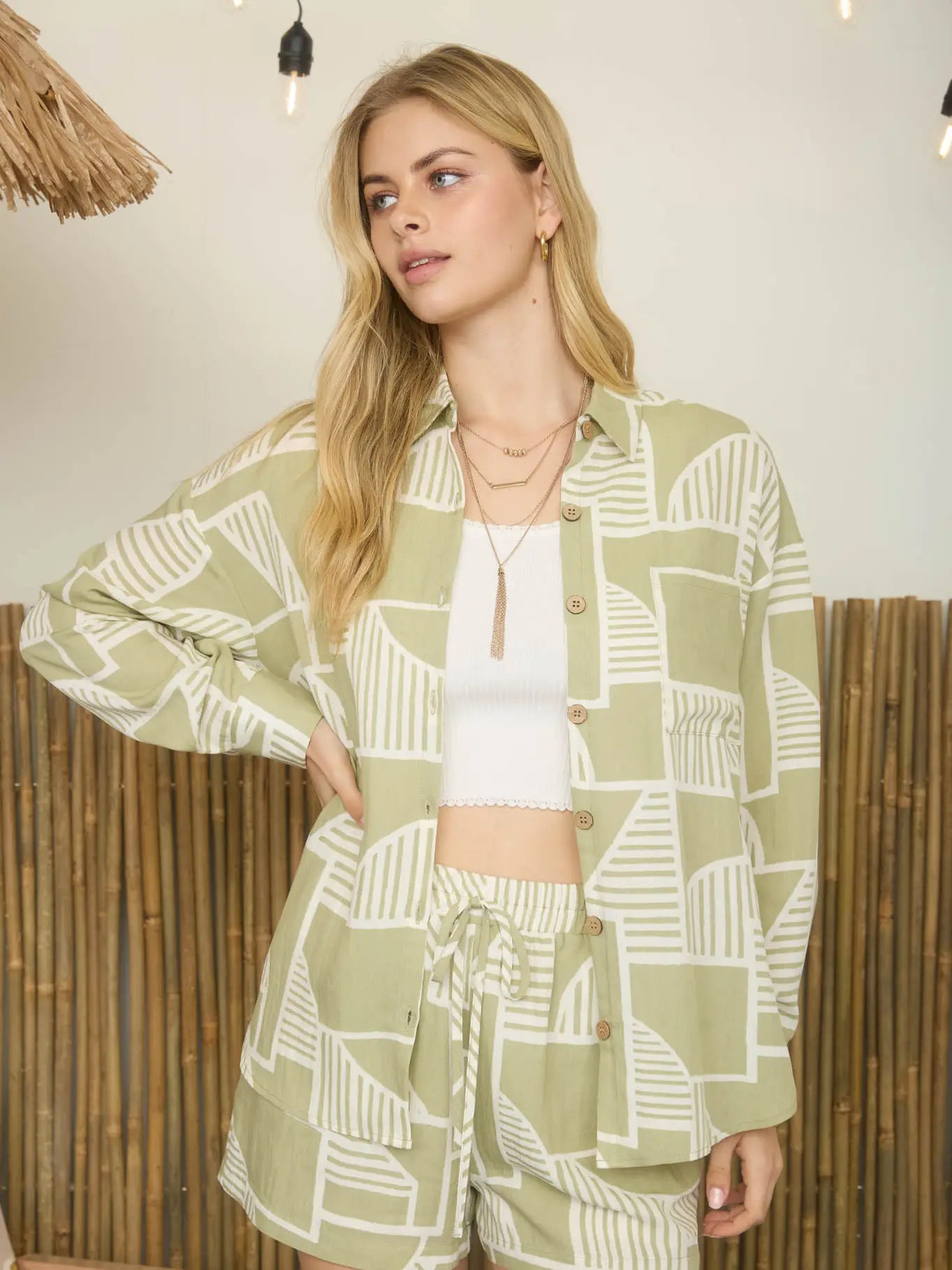 Modern Muse Button Up Top