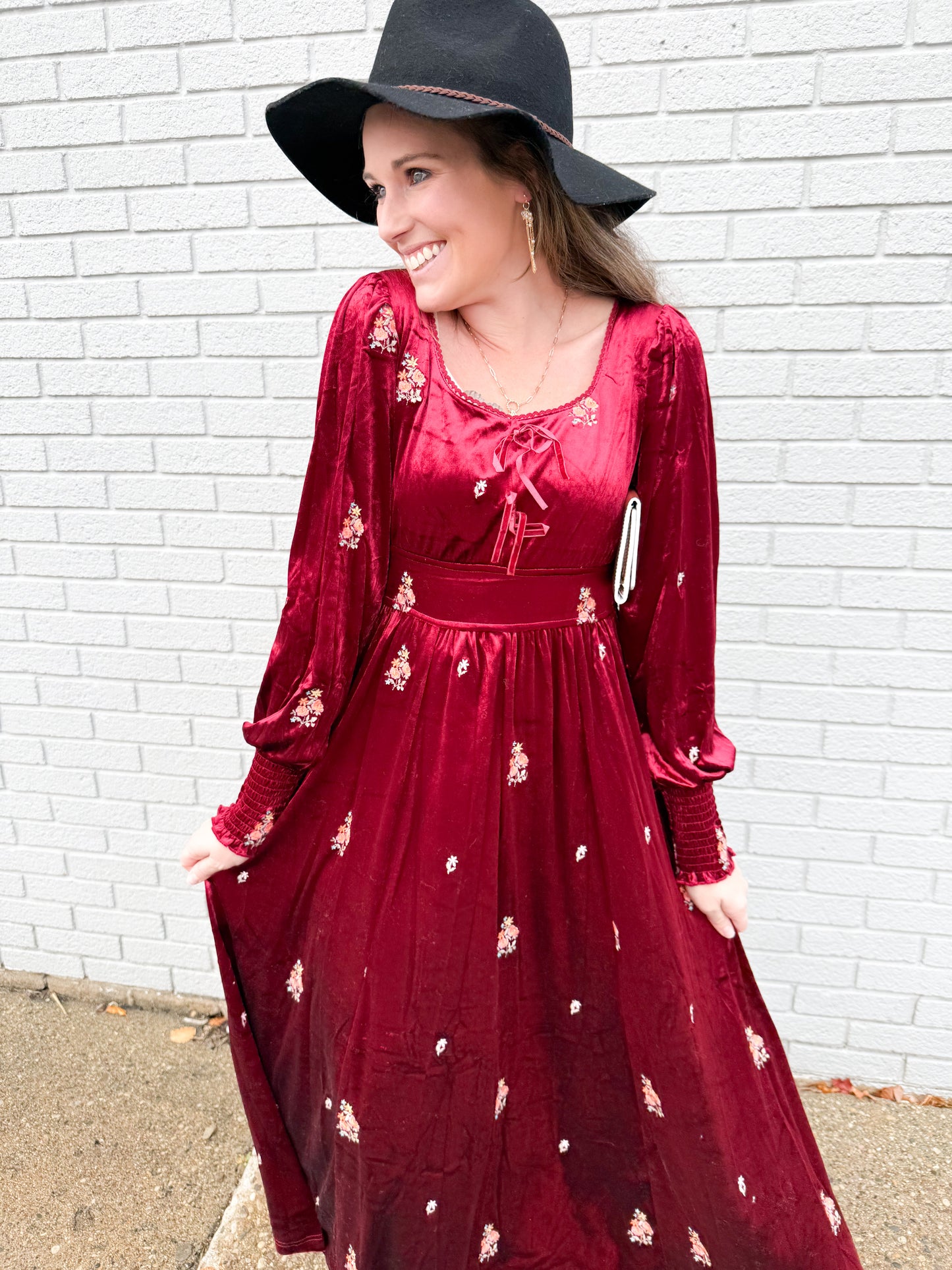 Caught in Elegance Velvet Dress