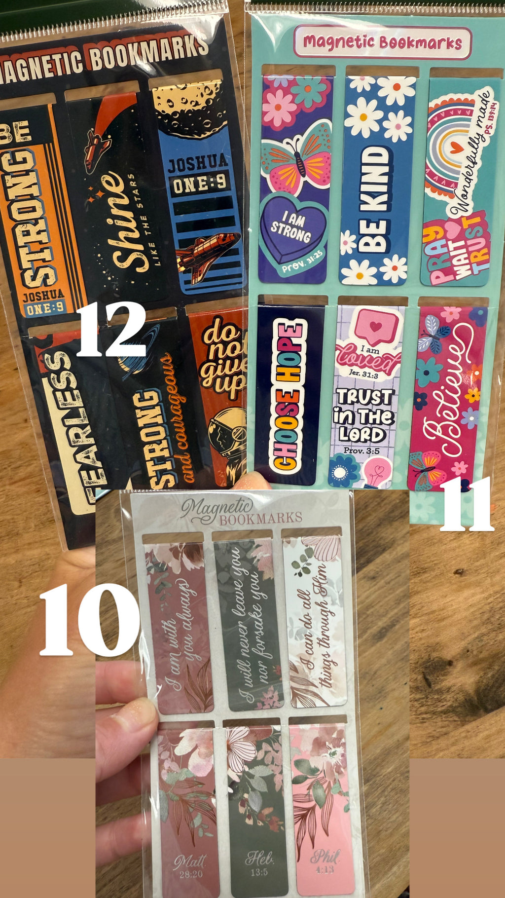 Magnetic Bookmark Set (21 Styles)