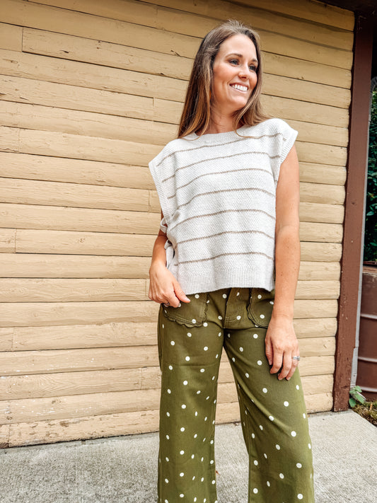 The Layered in Love Vest-Oatmeal
