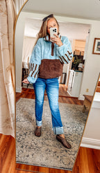 Mountain Getaway Color Block Half-Zip Pullover