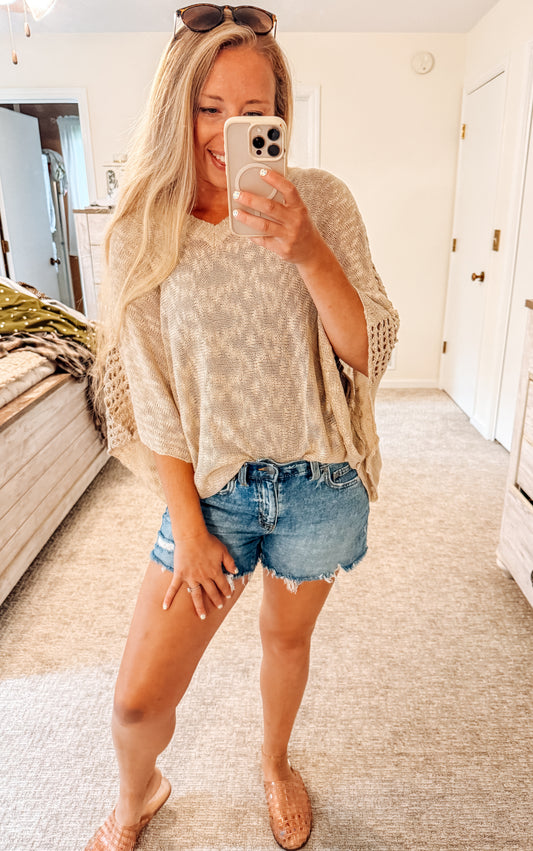 The Relaxed Retreat Knit-Taupe