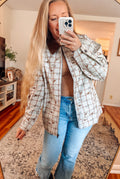 Western Horse Print Zip Up Jacket