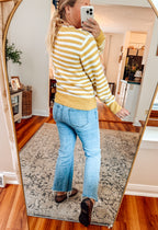 American Honey Knit Striped Sweater