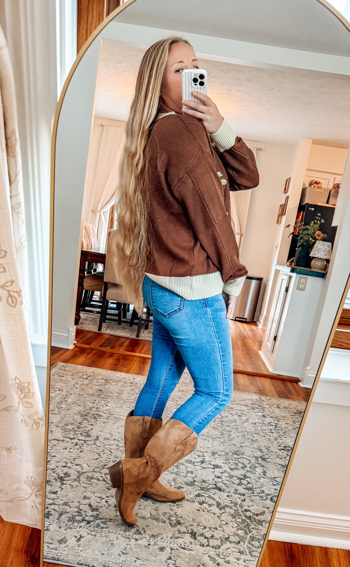 The Cedar Grove Embroidery Sweater (S-3X)