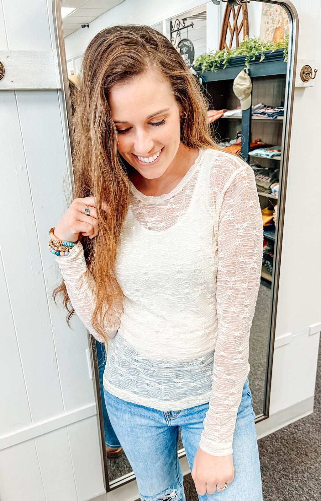 Here For Lace Top