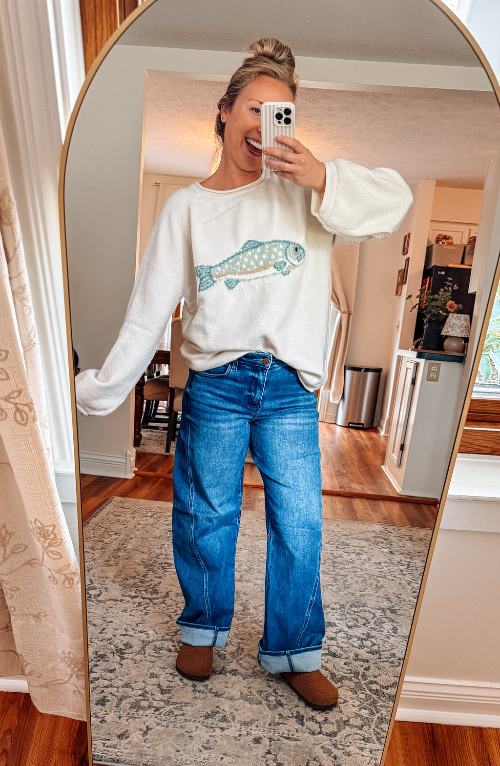 Catch of the Day Fish Knit Sweater (S-3X)