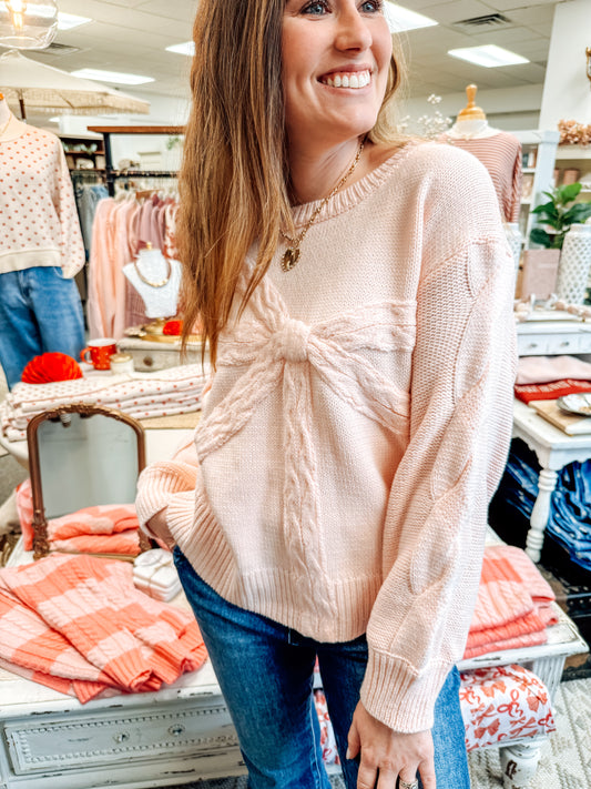 Soft Whispers Bow Sweater (S-XL)