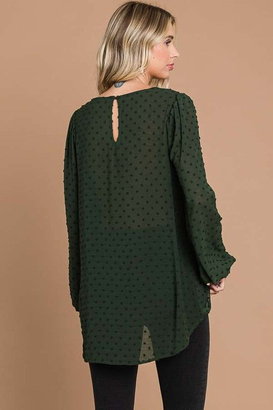 Be Merry Swiss Dot Blouse Top (S-XL)