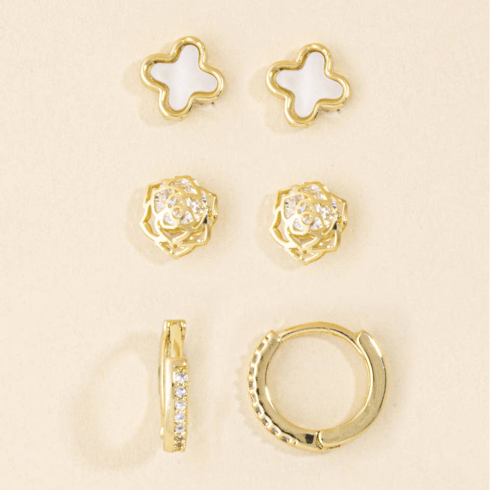 Clover Earring Set