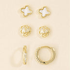 Clover Earring Set