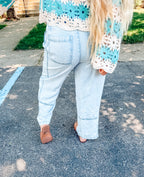Beach Day Elastic Waist Denim