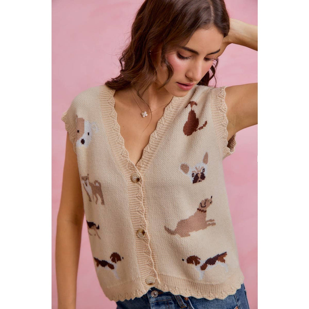 Dog Friendly Scalloped Edge Vest (S-XL)