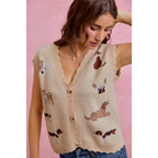 Dog Friendly Scalloped Edge Vest (S-XL)