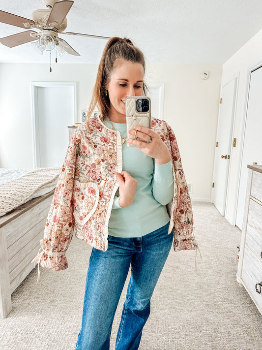 Minty Morning Sweater-Mint