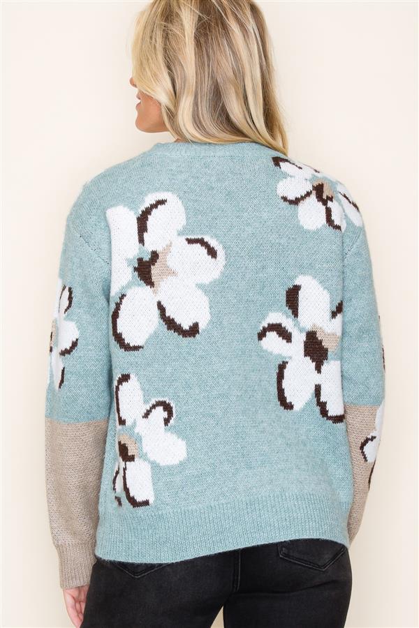 Deep Feelings Floral Sweater (S-XL)