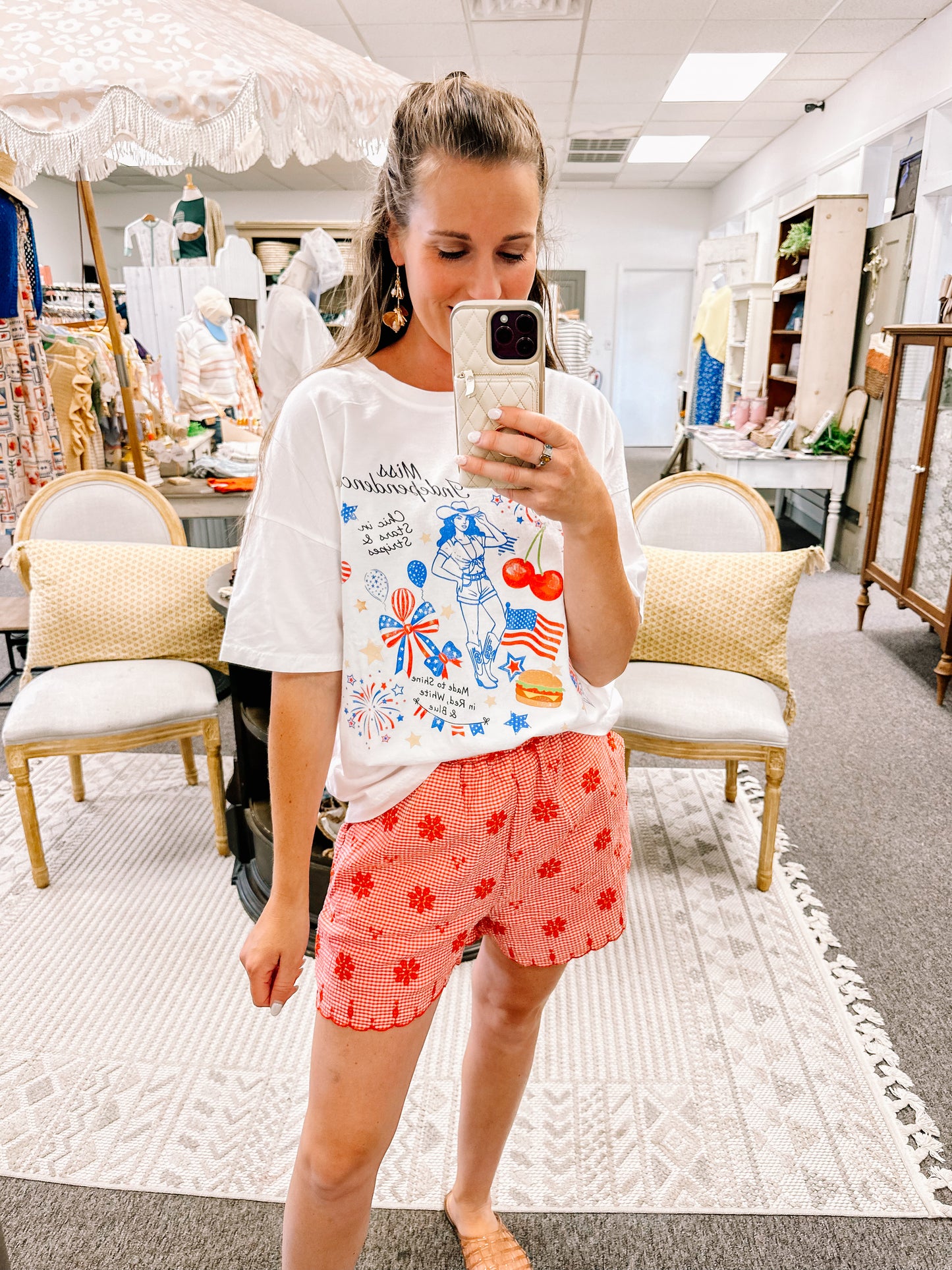 Miss Independence Short Sleeve Knit T-Shirt