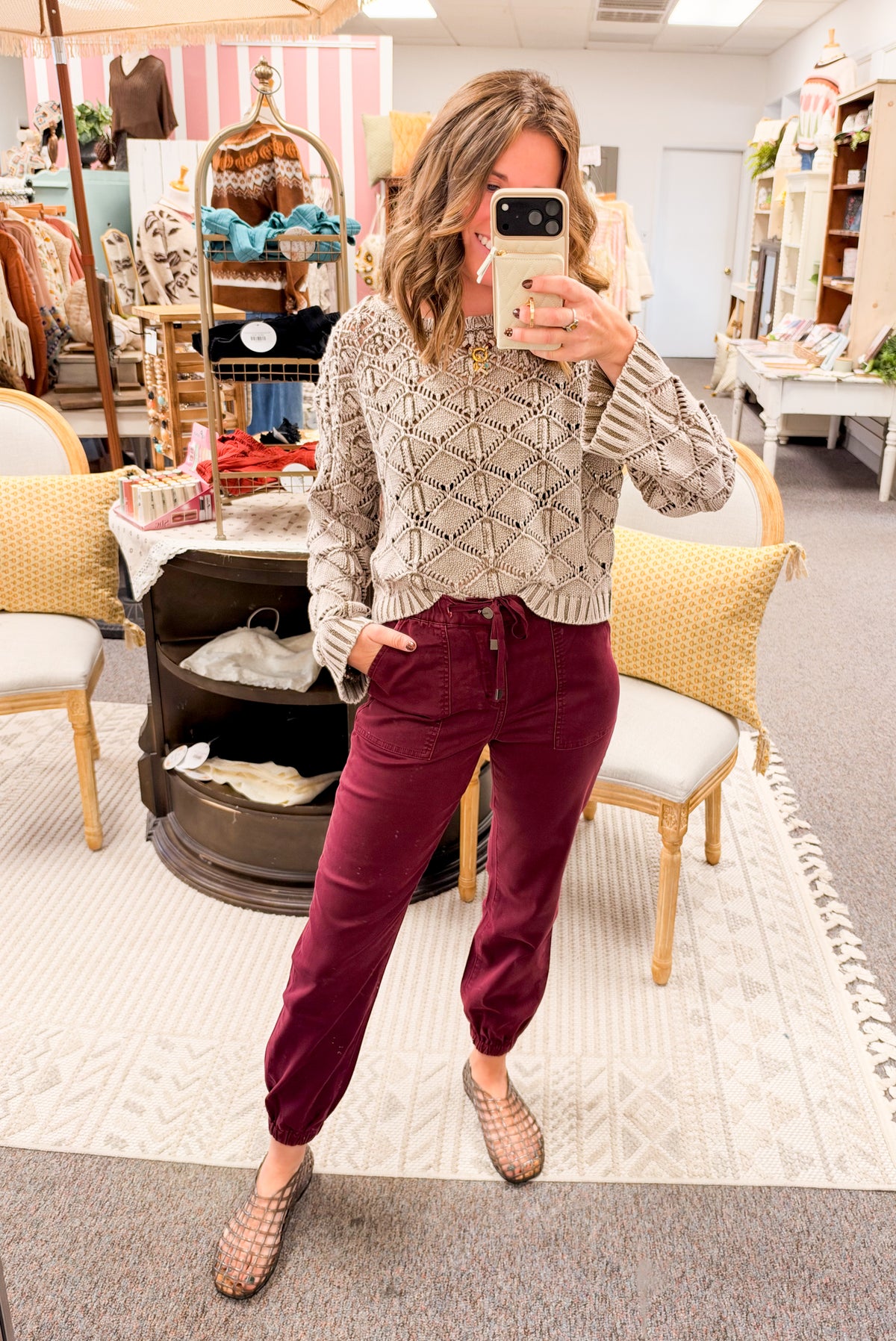 The Fireside Diamond Sweater