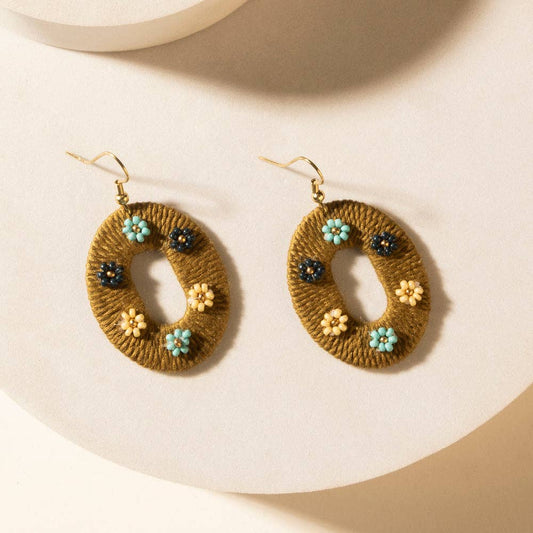 Pasture Posy Oval Earrings