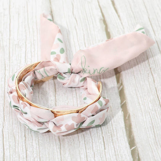 Wrapped Around Metal Cuff Bracelet