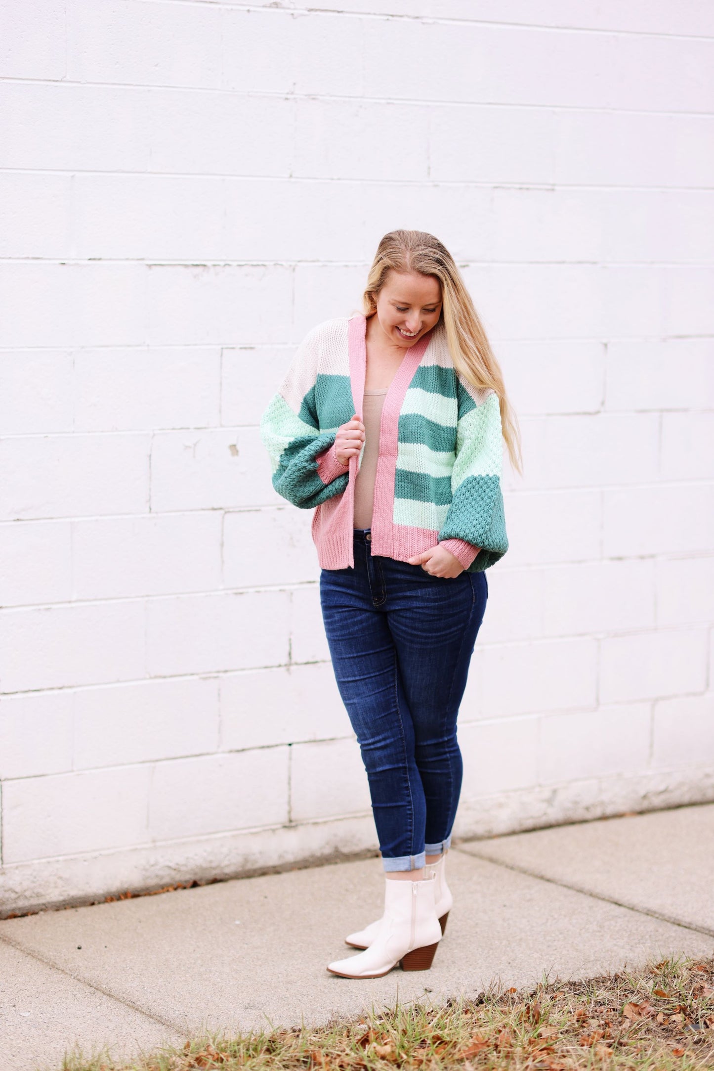 Adored in Stripes Knitted Cardigan