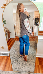 Layer Me Up Contrast Ribbed Button Up