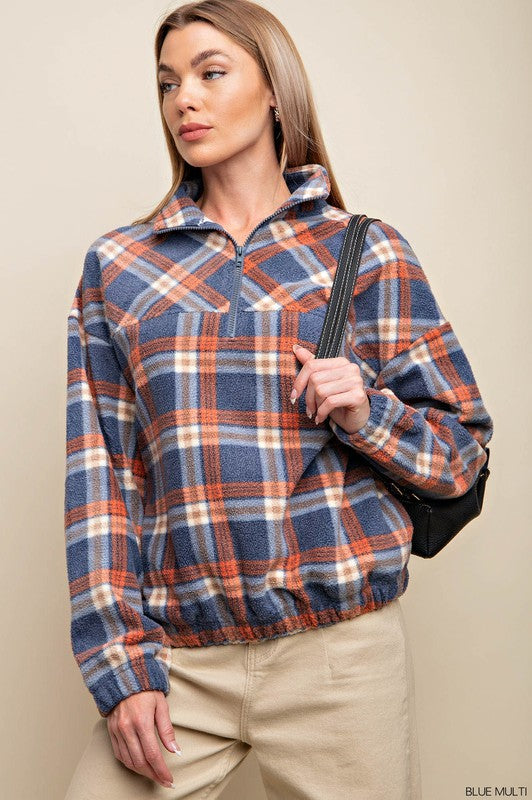 Toasty Timber Plaid Pullover