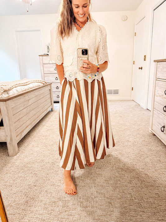 The Harvest Lane Elastic Waist Skirt (S-XL)