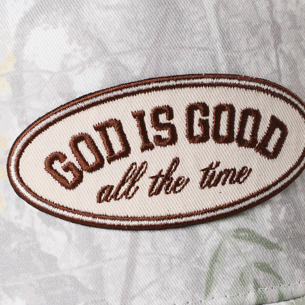 God Is Good Camo Trucker Hat