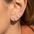 3 Pair Solitaire Earring Set