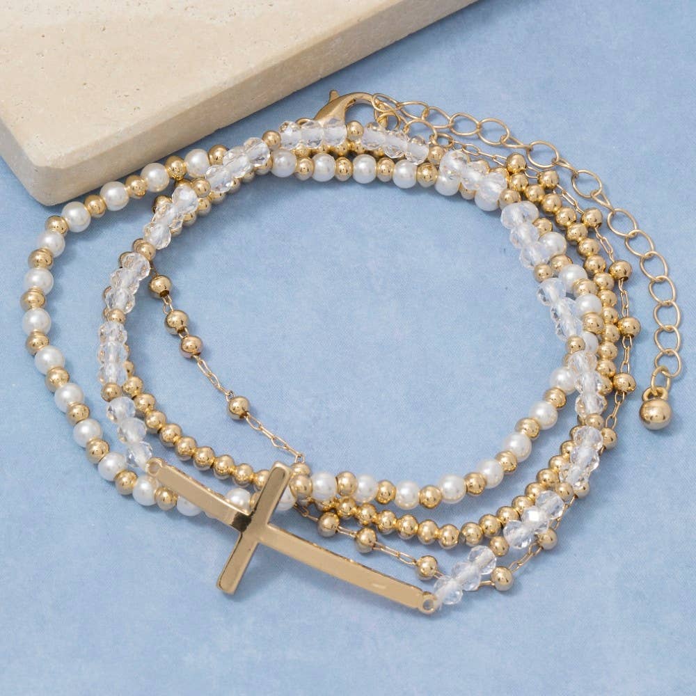Calvary Cross Bracelet Set