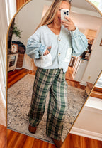 Denim Days V-Neck Distressed Sleeve Cardigan