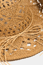 Western Straw Braided Cowboy Sun Hat
