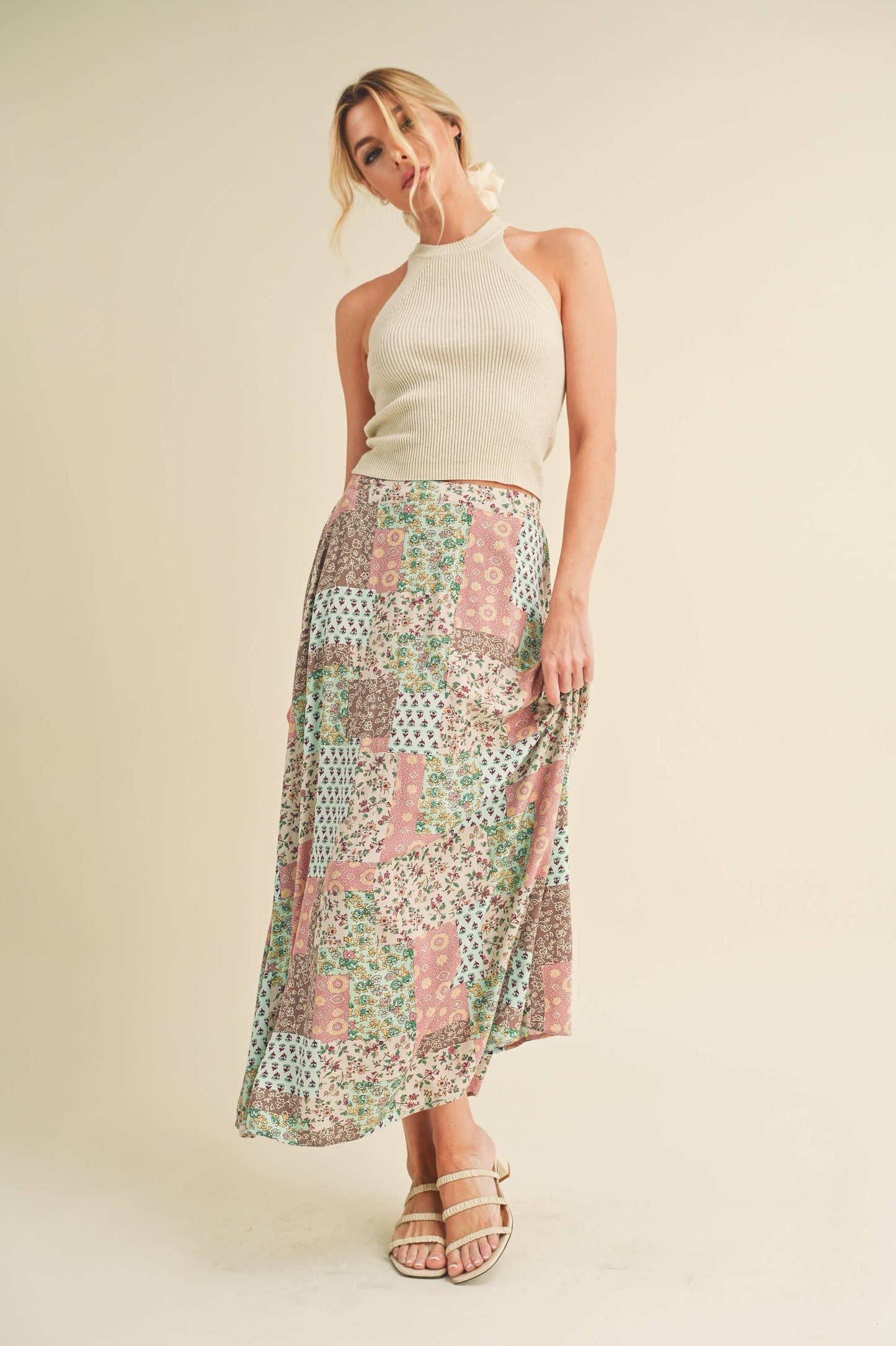 Patty Patchwork Maxi Skirt