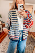 The Dockside Stripe Chunky Cardigan (PREORDER)