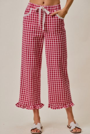 Caught up in Gingham Pants