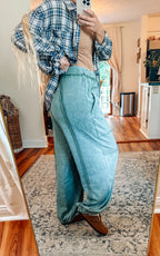 Vintage Wash Cargo Jogger Pants